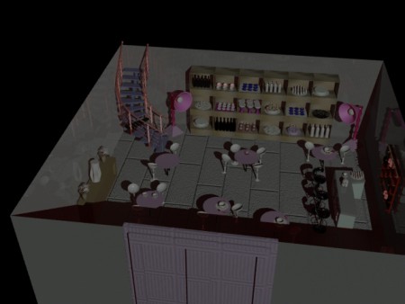 3 ds max pastane amatör çalışmam